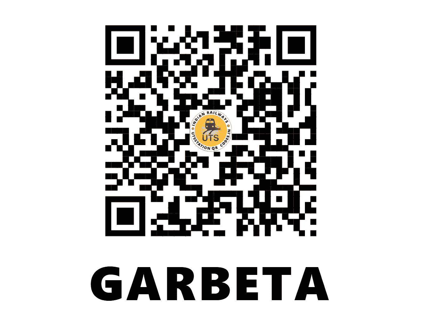 UTS QR Code for GARBETA - GBA (SE - WEST BENGAL)